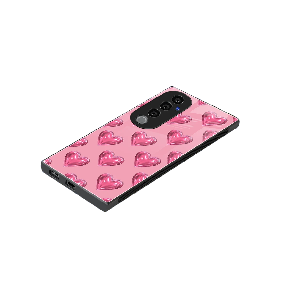 Chrome Blush stylish phone case for vivo v40 pro | glossy glass and slim fit