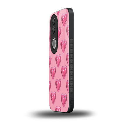 Chrome Blush vivo v50 mobile cover | shockproof glass phone case
