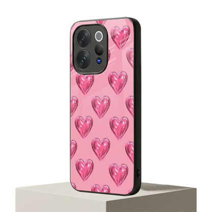 Chrome Blush vivo v70 elite mobile cover | shockproof glass phone case