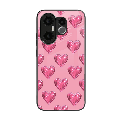 Chrome Blush back phone cover | glass case for vivo x200 fe