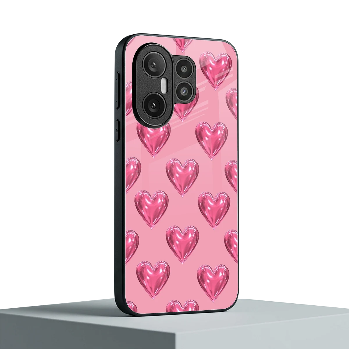 Chrome Blush vivo x200 fe mobile cover | shockproof glass phone case