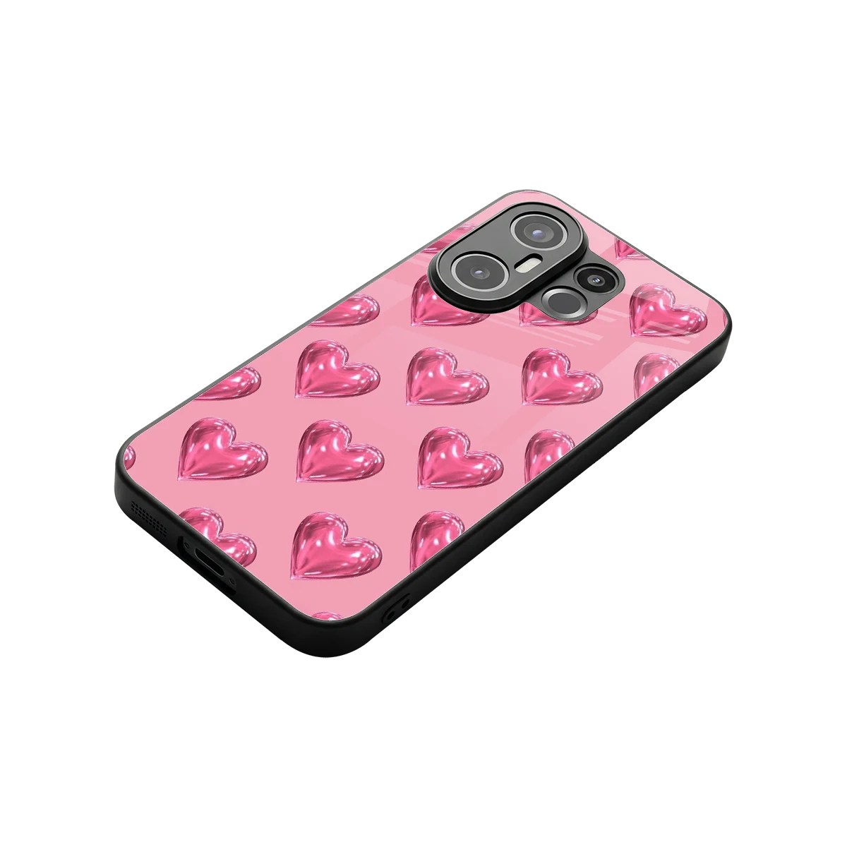 Chrome Blush stylish phone case for vivo x200 fe | glossy glass and slim fit
