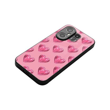 Chrome Blush stylish phone case for vivo x200 fe | glossy glass and slim fit