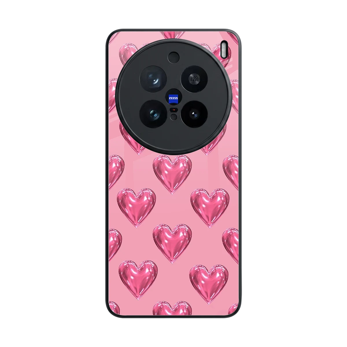 Chrome Blush back phone cover | glass case for vivo x200 pro