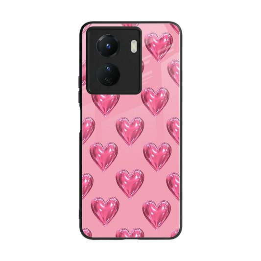 Chrome Blush back phone cover | glass case for vivo y16