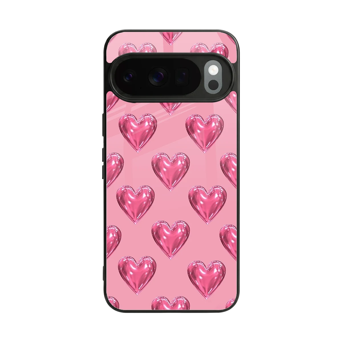 Chrome Blush back phone cover | glass case for google pixel 10 pro
