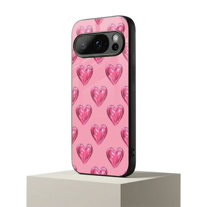 Chrome Blush google pixel 10 pro mobile cover | shockproof glass phone case