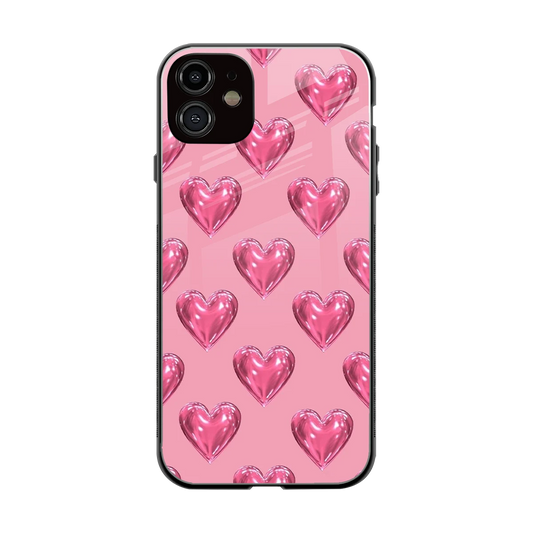 Chrome Blush back phone cover | glass case for iphone 12