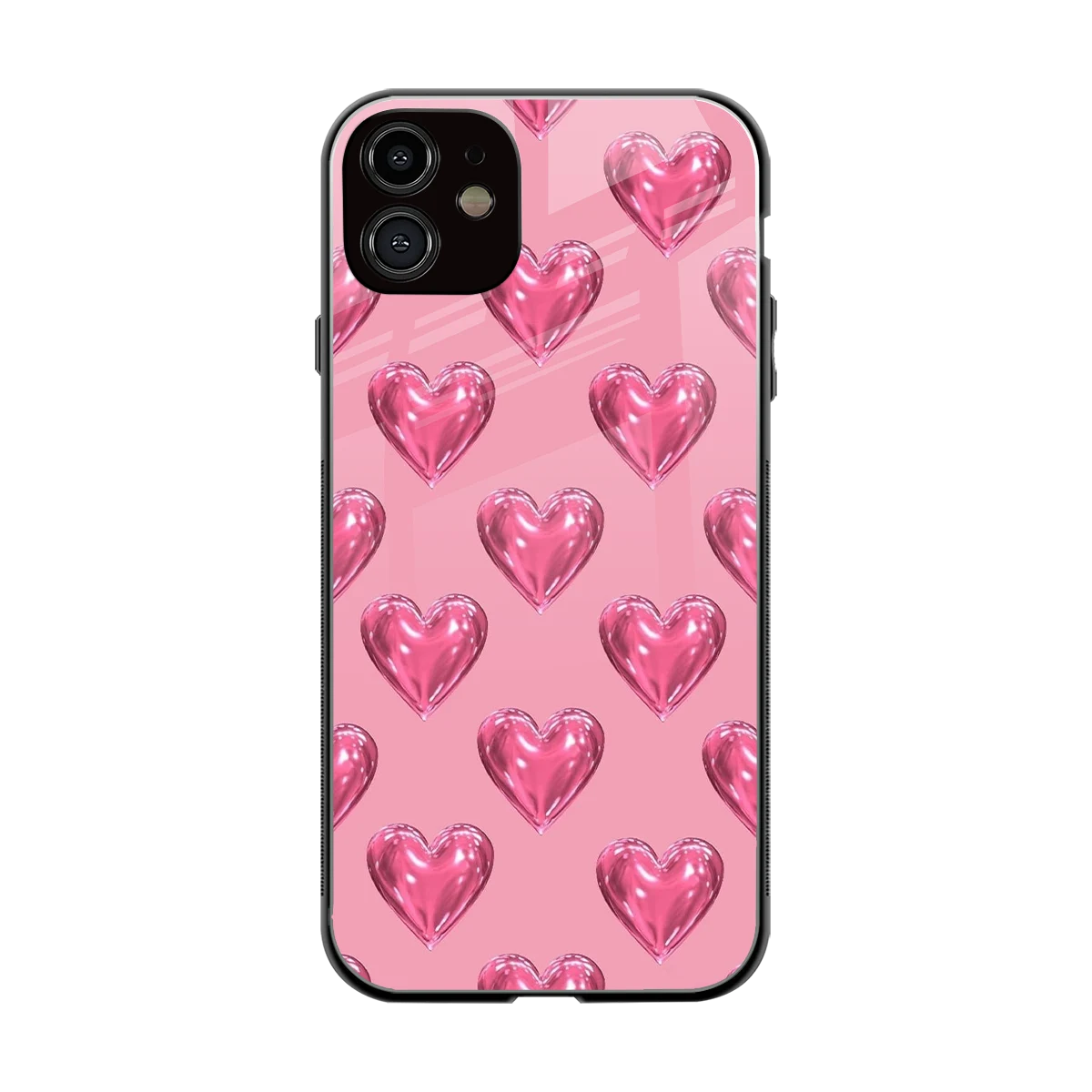 Chrome Blush back phone cover | glass case for iphone 11