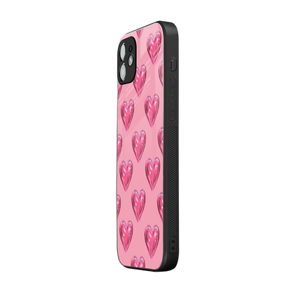 Chrome Blush iphone 12 mobile cover | shockproof glass phone case
