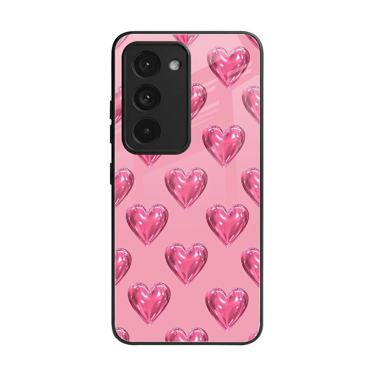 Chrome Blush back phone cover | glass case for redmi 15 5g