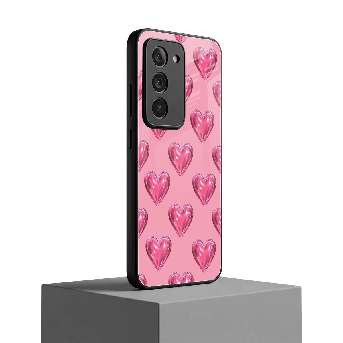 Chrome Blush redmi 15 5g mobile cover | shockproof glass phone case