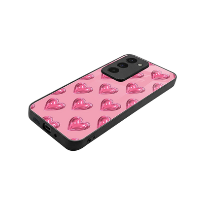 Chrome Blush stylish phone case for redmi 15 5g | glossy glass and slim fit