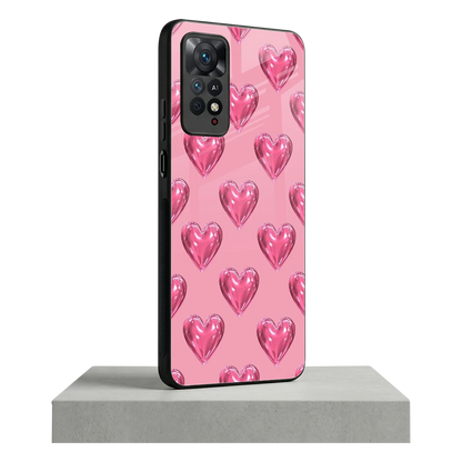 Chrome Blush redmi note 11 pro mobile cover | shockproof glass phone case