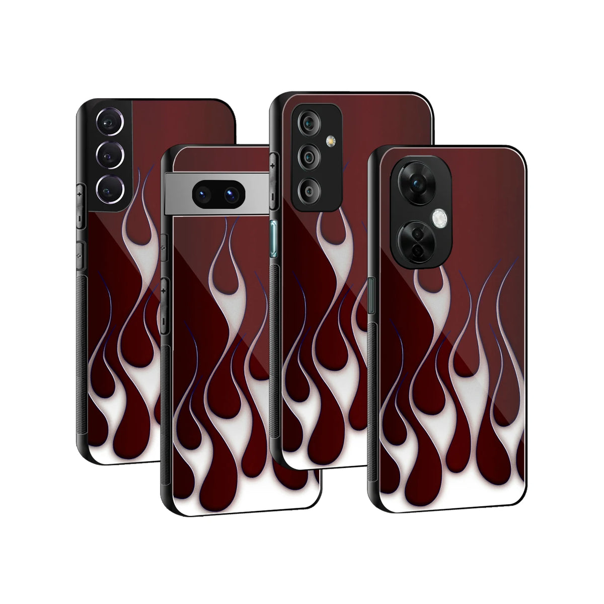 Stylish Glass Back Case for All Smartphones iPhone, Samsung, OnePlus, Pixel, Redmi, Oppo, Vivo, Motorola