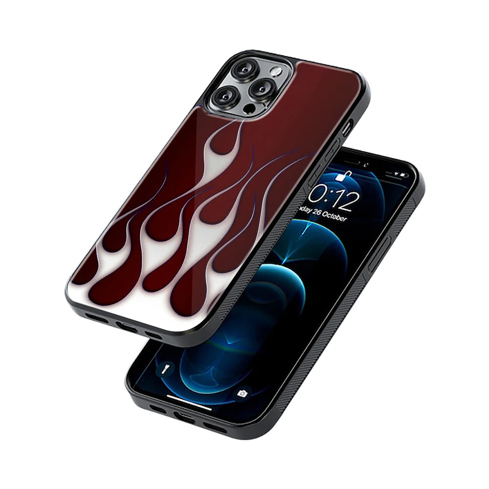 Protective Glass Back Phone Case Compatible with iPhone, Samsung, OnePlus, Pixel & More