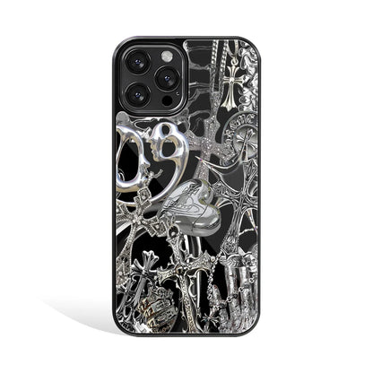 Premium Glass Back Mobile Phone Cover for iPhone, Samsung, OnePlus, Google Pixel, Redmi, Oppo, Vivo & Realme