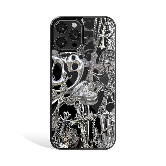 Premium Glass Back Mobile Phone Cover for iPhone, Samsung, OnePlus, Google Pixel, Redmi, Oppo, Vivo & Realme
