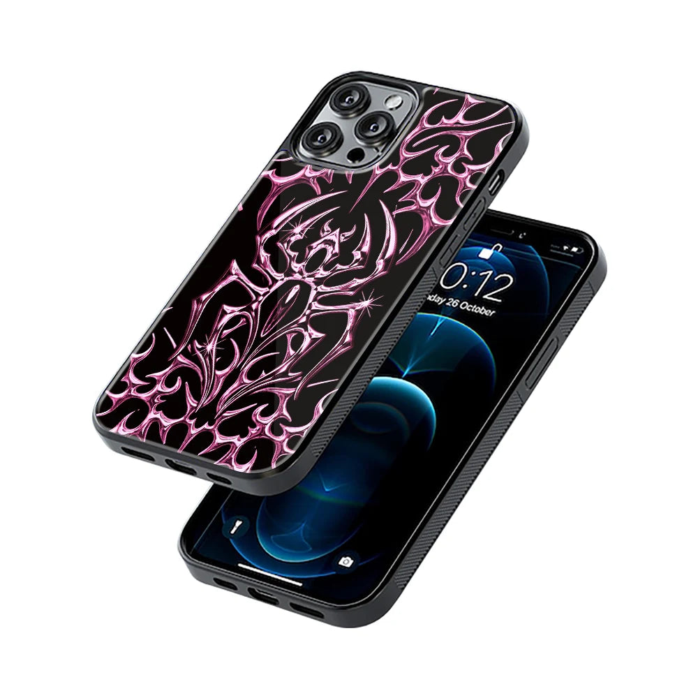Protective Glass Back Phone Case Compatible with iPhone, Samsung, OnePlus, Pixel & More