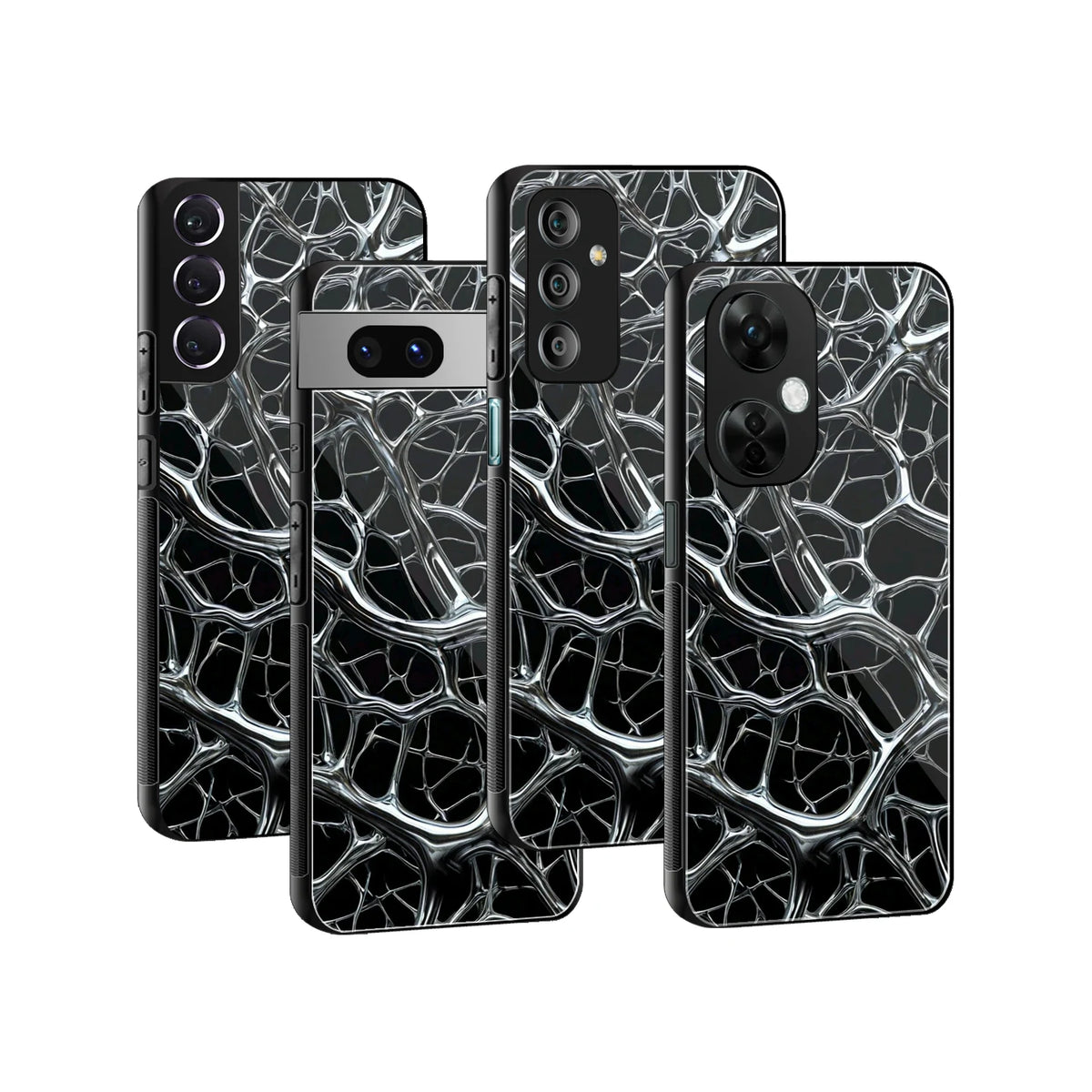 Stylish Glass Back Case for All Smartphones iPhone, Samsung, OnePlus, Pixel, Redmi, Oppo, Vivo, Motorola