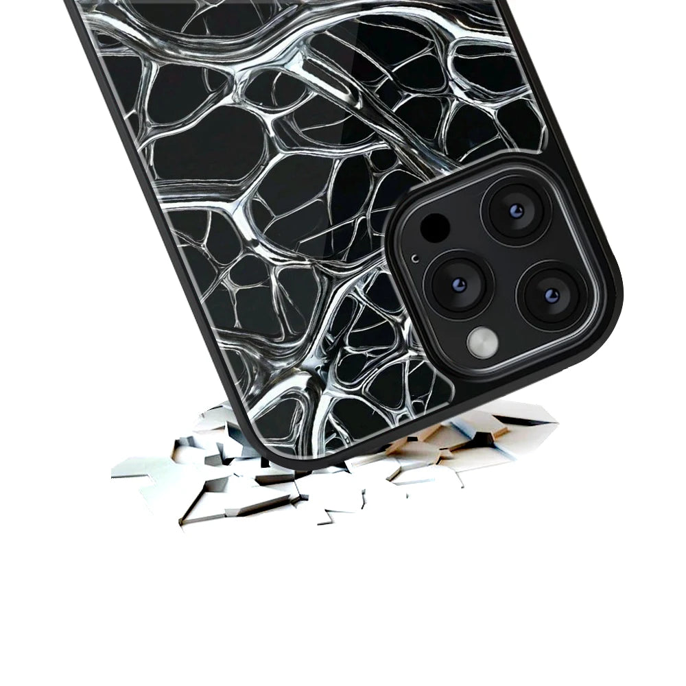 Durable Glass Back Mobile Case for iPhone, Samsung, OnePlus, Google Pixel, Redmi, Vivo, Oppo