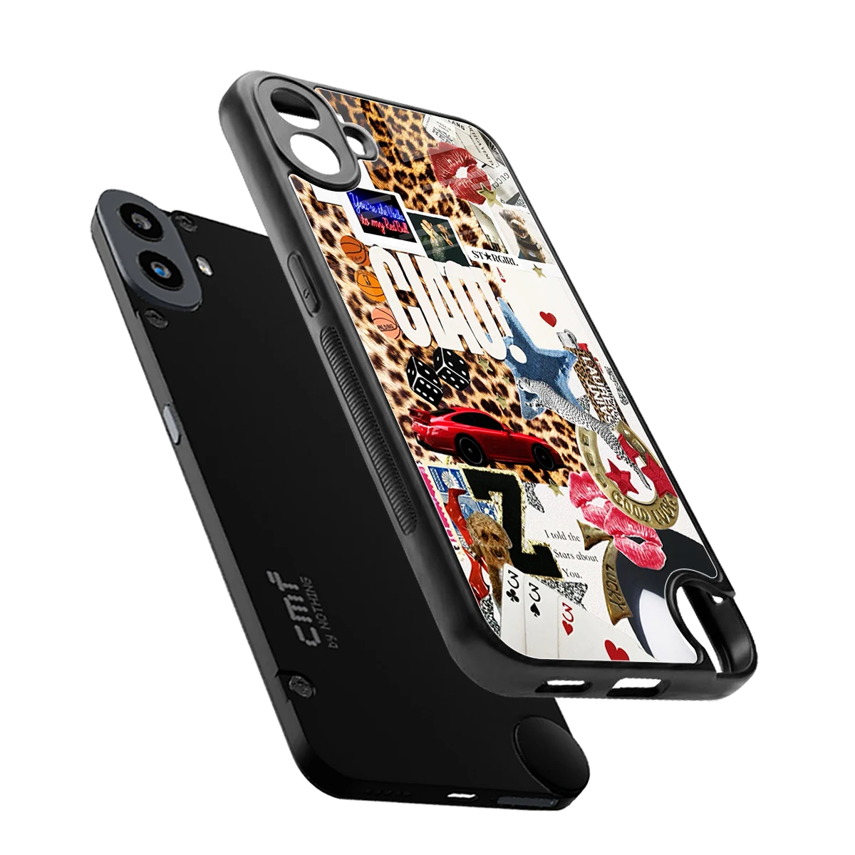 Ciao Luxe sleek cmf nothing phone 1 cover with tempered glass back and TPU edges