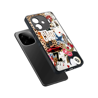 Ciao Luxe sleek iqoo neo 10r 5g cover with tempered glass back and TPU edges