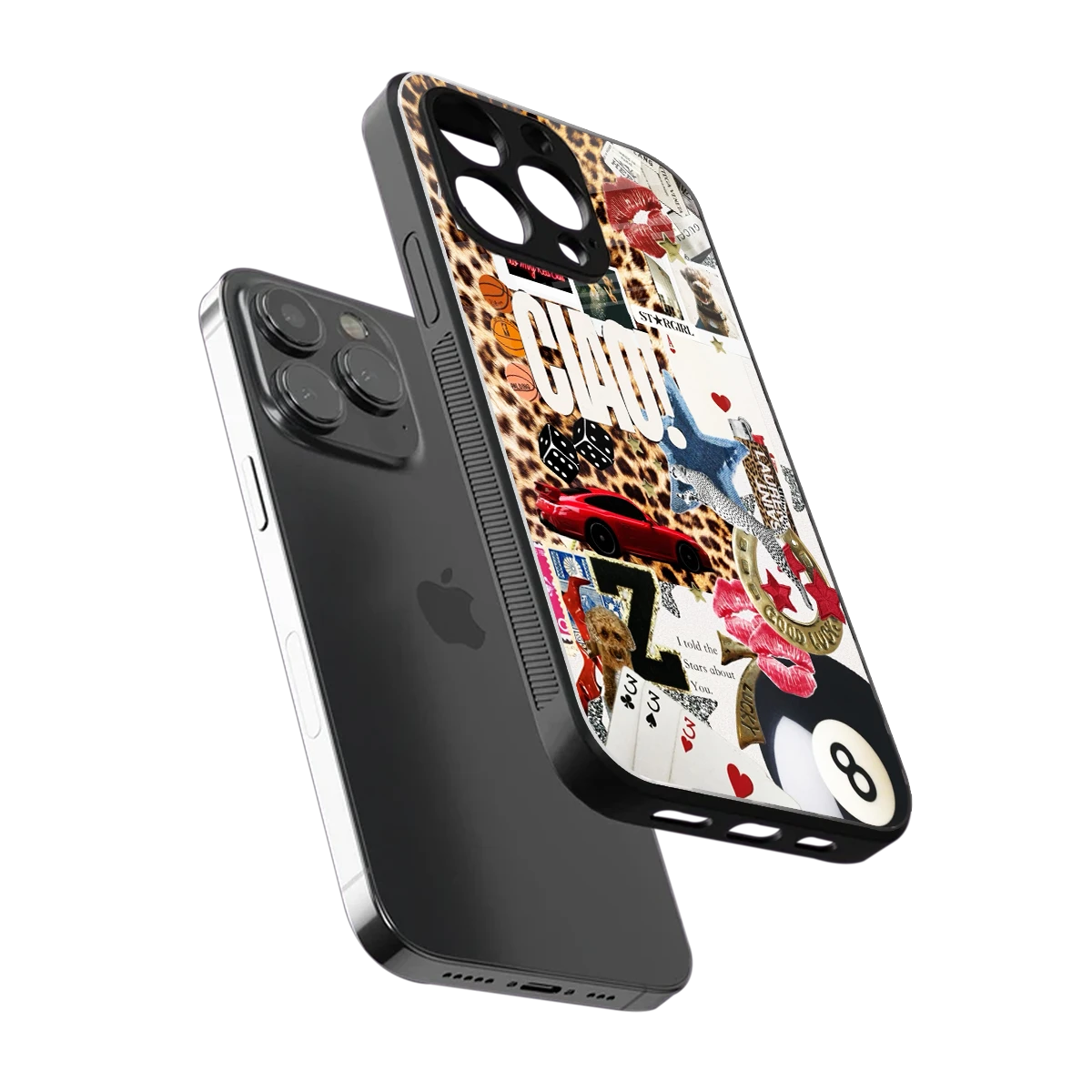 Ciao Luxe sleek iphone 13 pro cover with tempered glass back and TPU edges