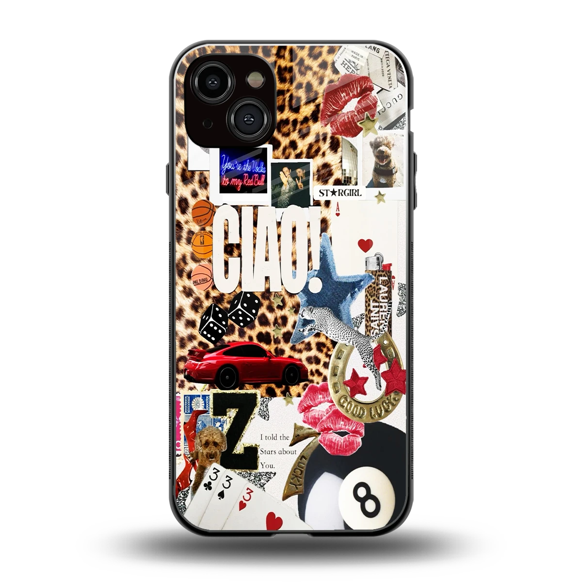 Ciao Luxe back phone cover | glass case for iphone 15 plus