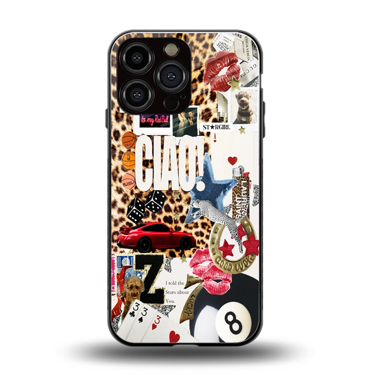 Ciao Luxe back phone cover | glass case for iphone 16 pro max