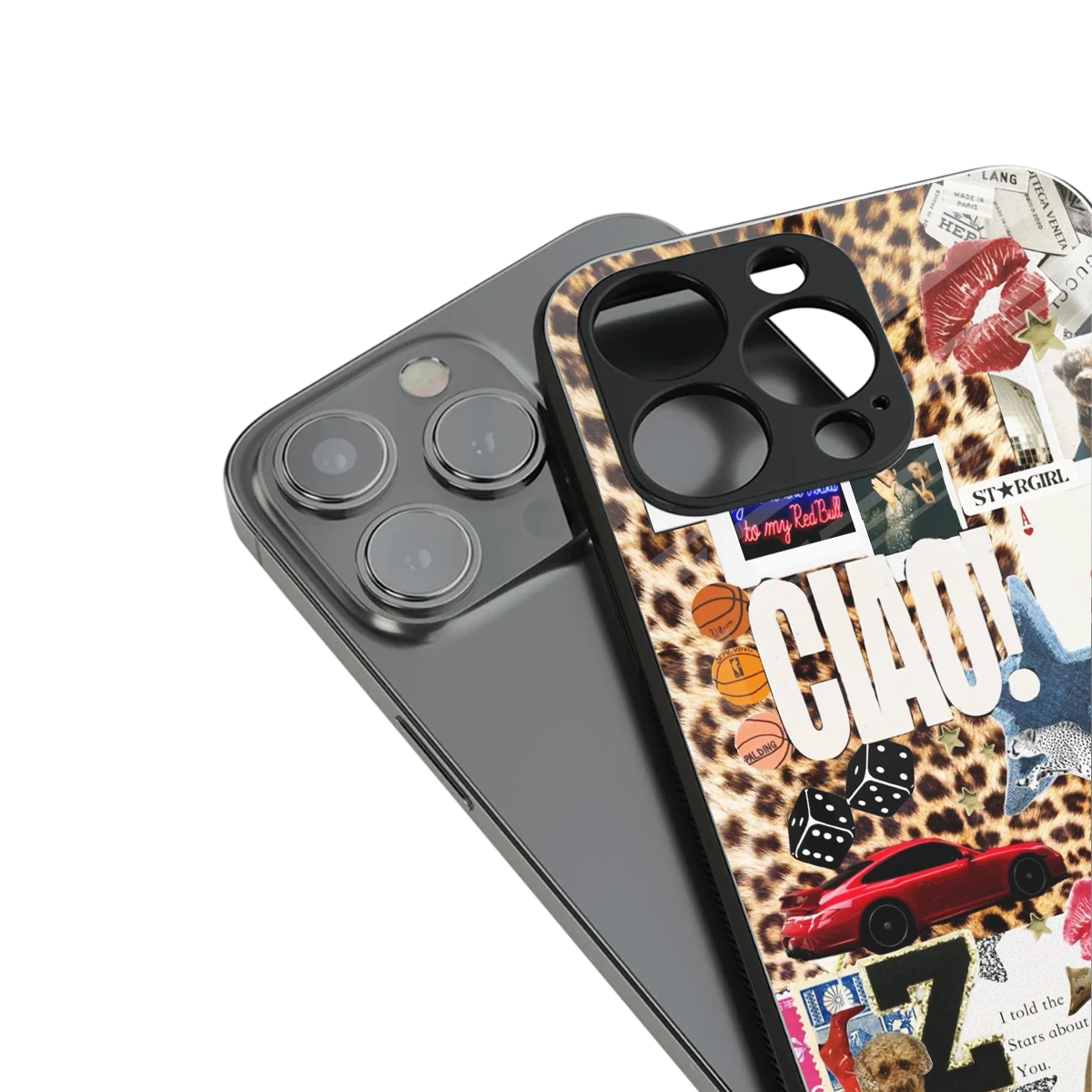 Ciao Luxe stylish phone case for iPhone 16 | glossy glass and slim fit