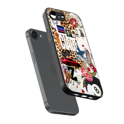 Ciao Luxe sleek iphone 16e cover with tempered glass back and TPU edges