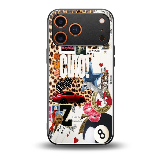 Ciao Luxe back phone cover | glass case for iphone 17 pro max