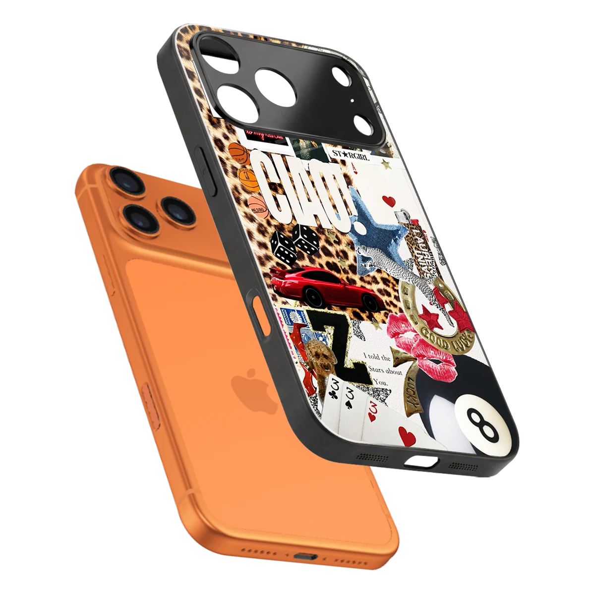 Ciao Luxe sleek iphone 17 pro max cover with tempered glass back and TPU edges