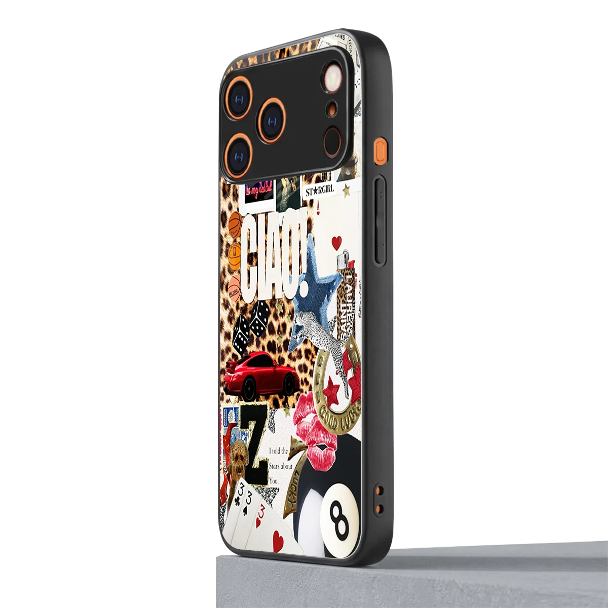 Ciao Luxe iphone 17 pro max mobile cover | shockproof glass phone case
