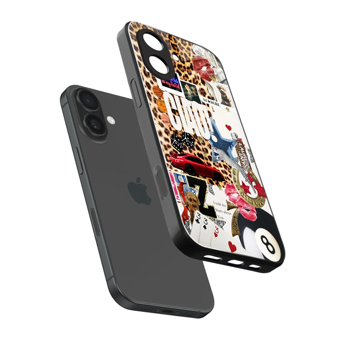 Ciao Luxe sleek iphone 17 cover with tempered glass back and TPU edges