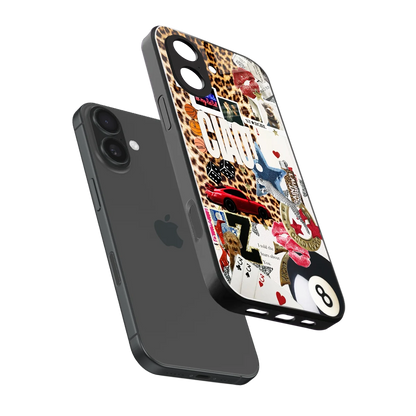 Ciao Luxe sleek iphone 17 cover with tempered glass back and TPU edges