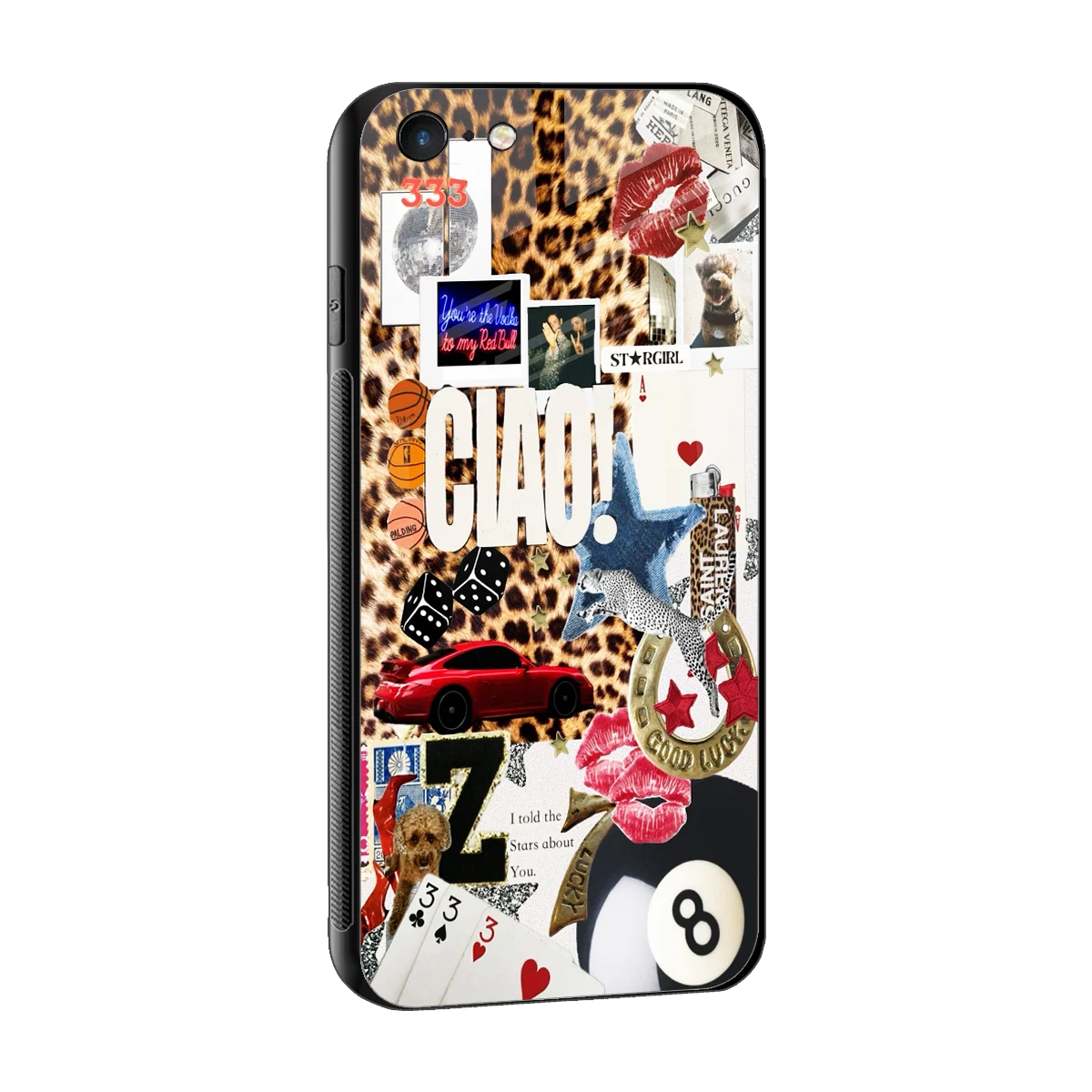Ciao Luxe sleek iphone 6s cover with tempered glass back and TPU edges