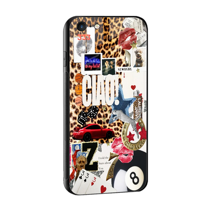 Ciao Luxe sleek iphone 6s cover with tempered glass back and TPU edges
