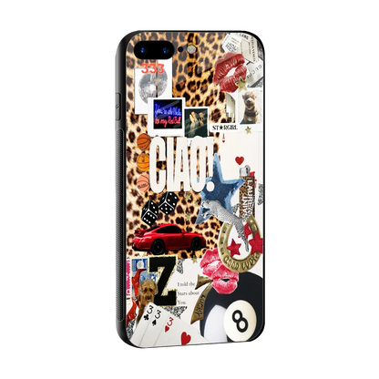 Ciao Luxe sleek iphone 8 plus cover with tempered glass back and TPU edges