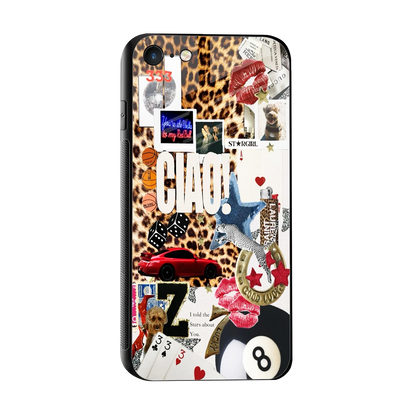 Ciao Luxe sleek iphone 7 cover with tempered glass back and TPU edges