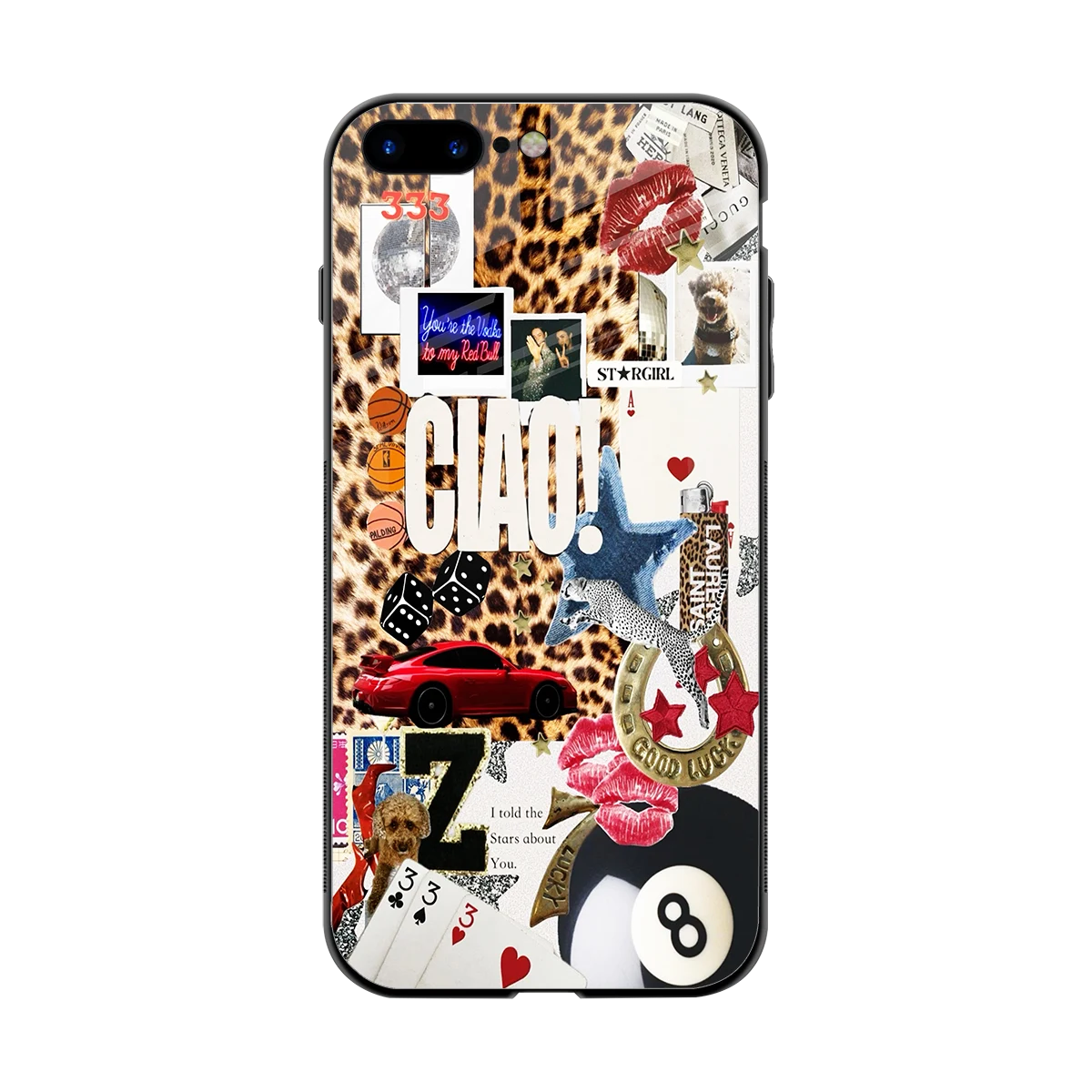Ciao Luxe back phone cover | glass case for iphone 8 plus
