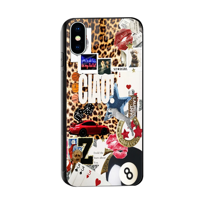 Ciao Luxe sleek iphone x cover with tempered glass back and TPU edges