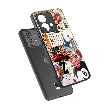 Ciao Luxe sleek motorola edge 40 neo 5g cover with tempered glass back and TPU edges