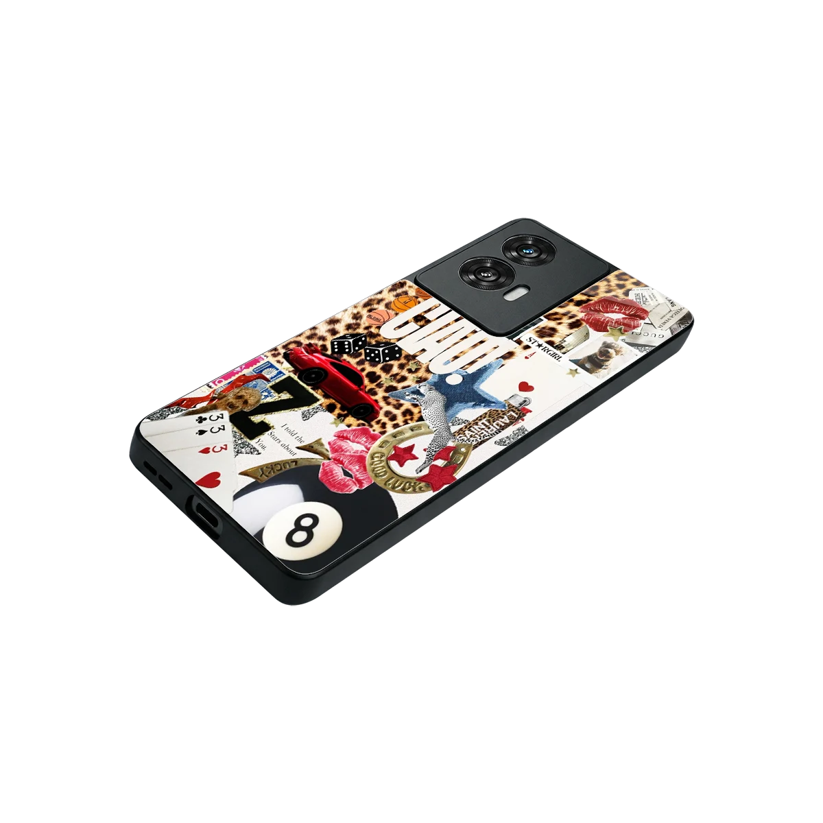 Ciao Luxe stylish phone case for motorola edge 50 fusion | glossy glass and slim fit