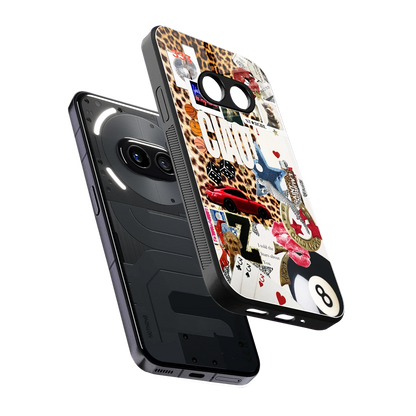 Ciao Luxe sleek nothing phone 2a cover with tempered glass back and TPU edges