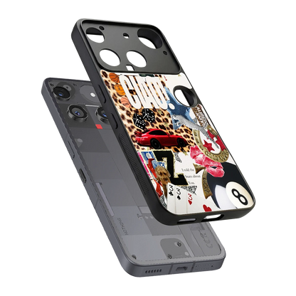 Ciao Luxe sleek nothing phone 3 cover with tempered glass back and TPU edges