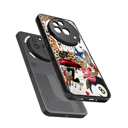 Ciao Luxe sleek nothing phone 3a pro cover with tempered glass back and TPU edges