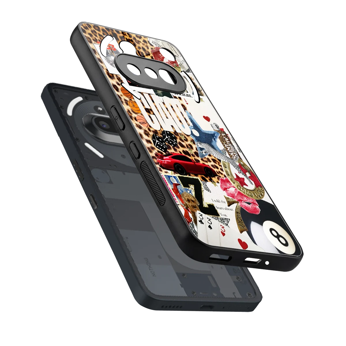 Ciao Luxe sleek nothing phone 3a cover with tempered glass back and TPU edges