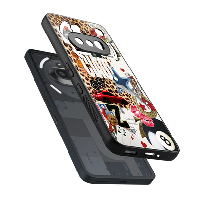 Ciao Luxe sleek nothing phone 3a cover with tempered glass back and TPU edges